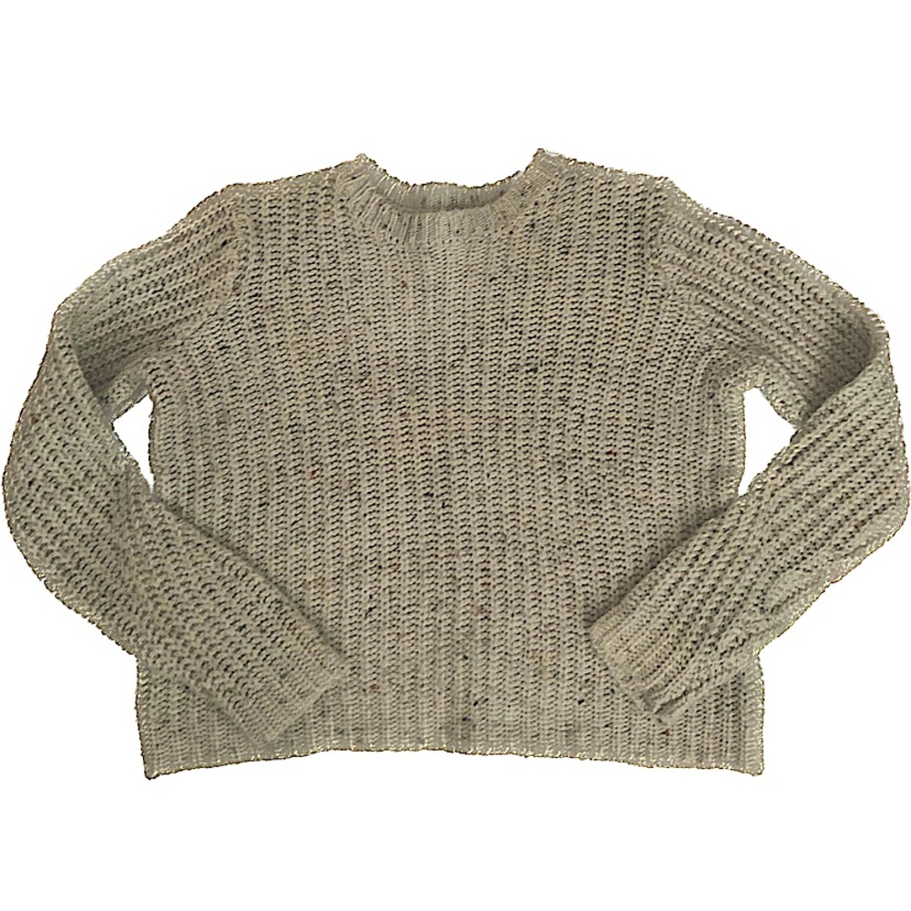 A New Day Off- White Knitted Sweater Size XS